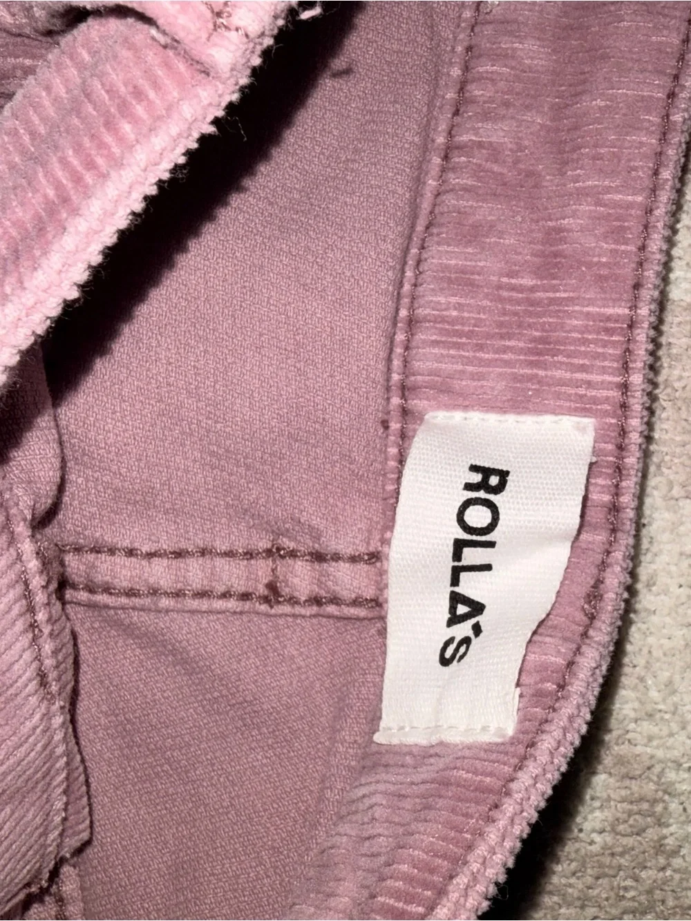Rollas original straight cords corduroy purple pants size 29 like new